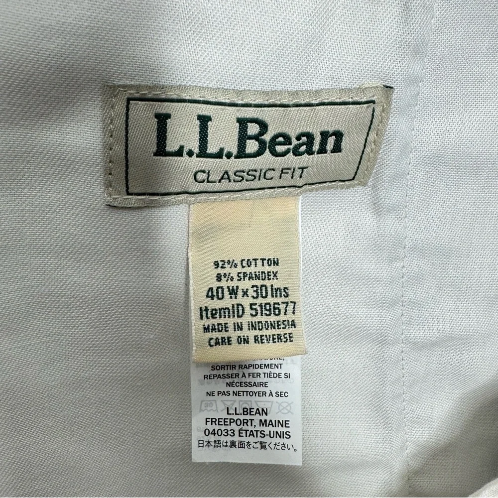 L.L Bean Classic‎ Fit Cotton Dress Pants Size 40